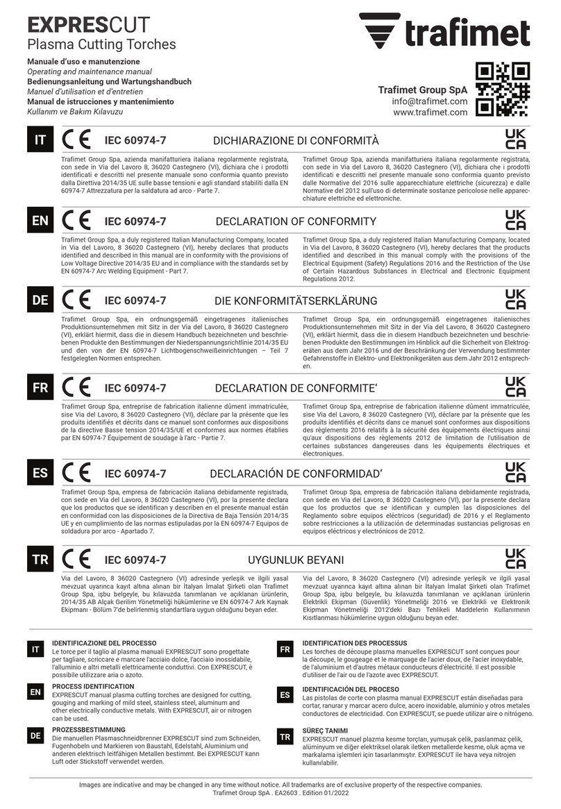 Trafimet EXPRESCUT Operating instructions
