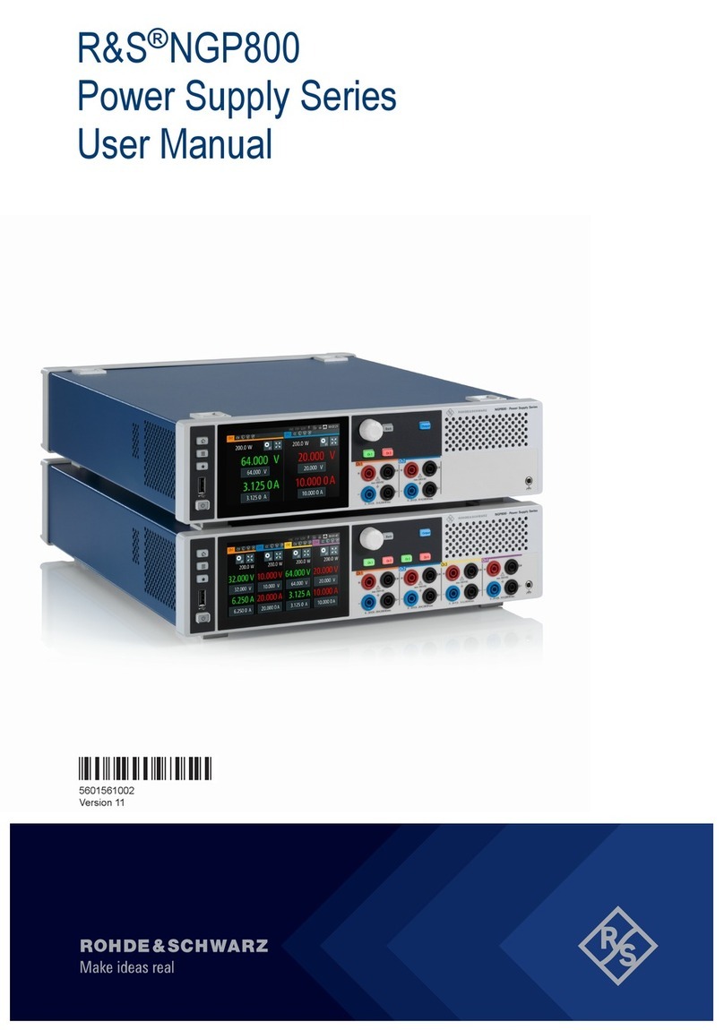 Rohde & Schwarz NGP800 Series User manual