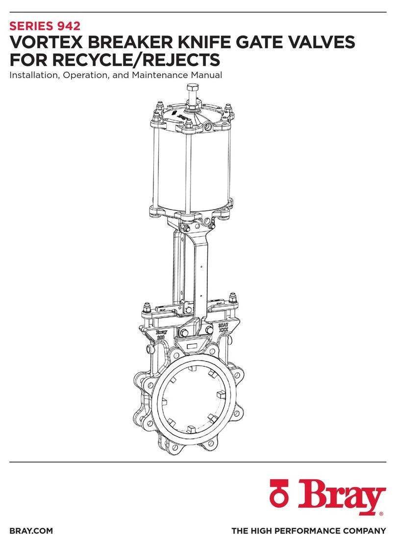 Bray 942 Series Installation, operation and maintenance manual