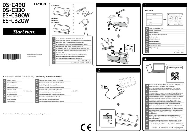 Epson DS-C490 User manual