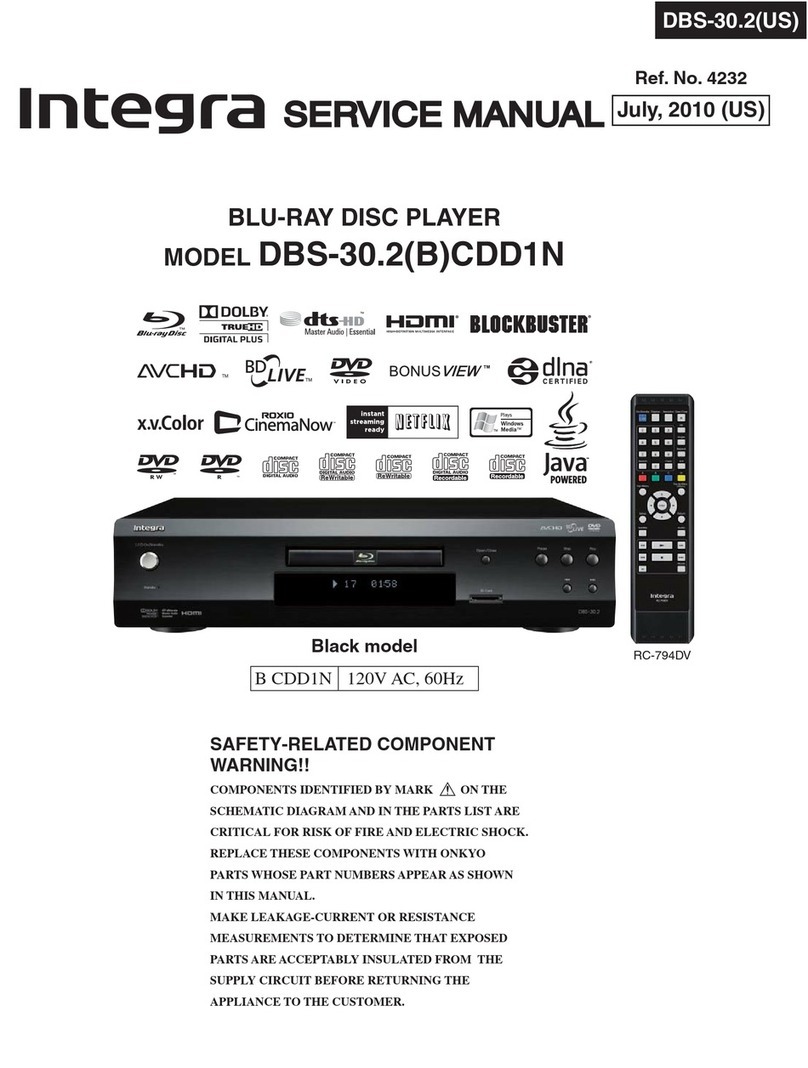 Integra DBS-30.2CDD1N User manual Integra DBS-30.2CDD1N User manual