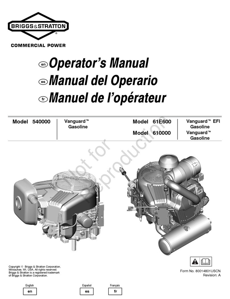 Briggs & Stratton Vanguard EFI 61E600 User manual