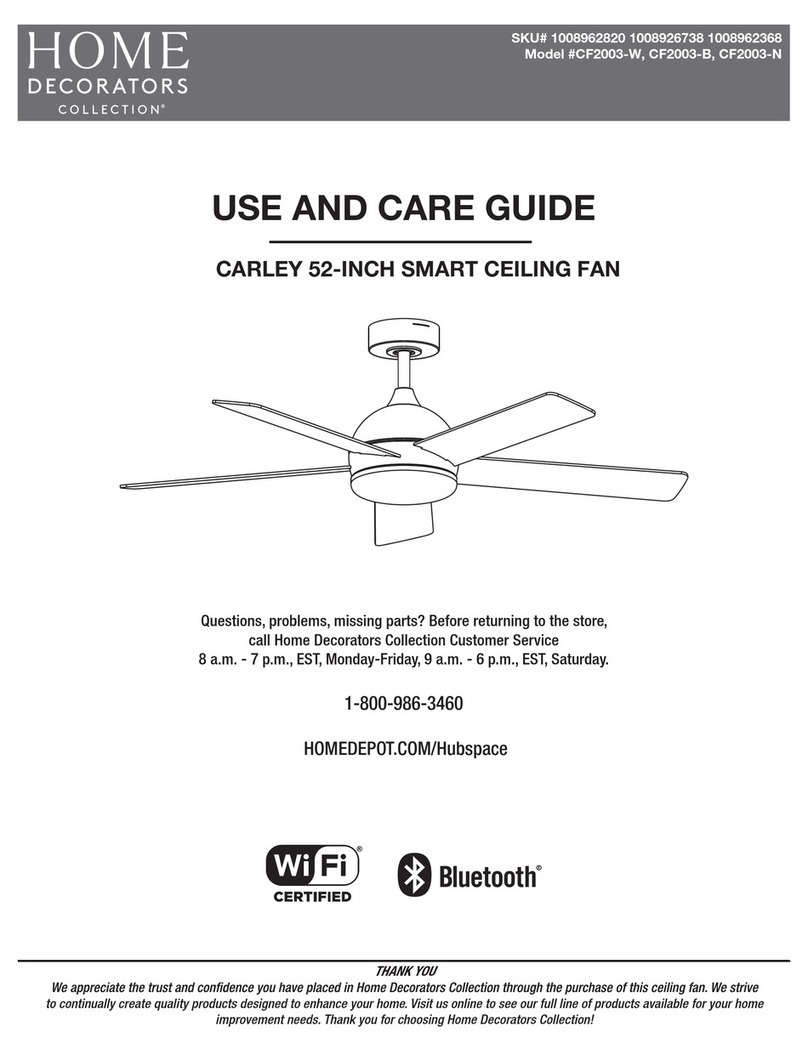 Home Decorators Collection CARLEY CF2003-W User manual Home Decorators Collection CARLEY CF2003-W User manual