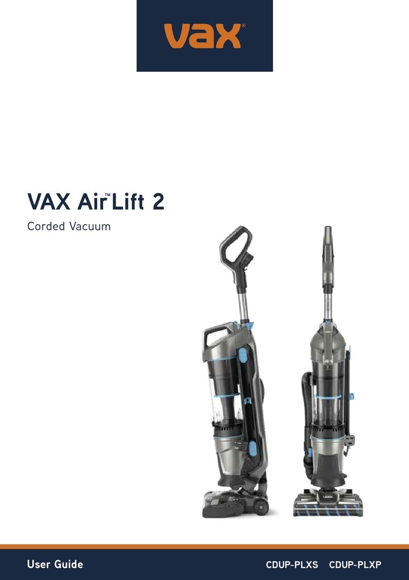 Vax Air Lift 2 User manual