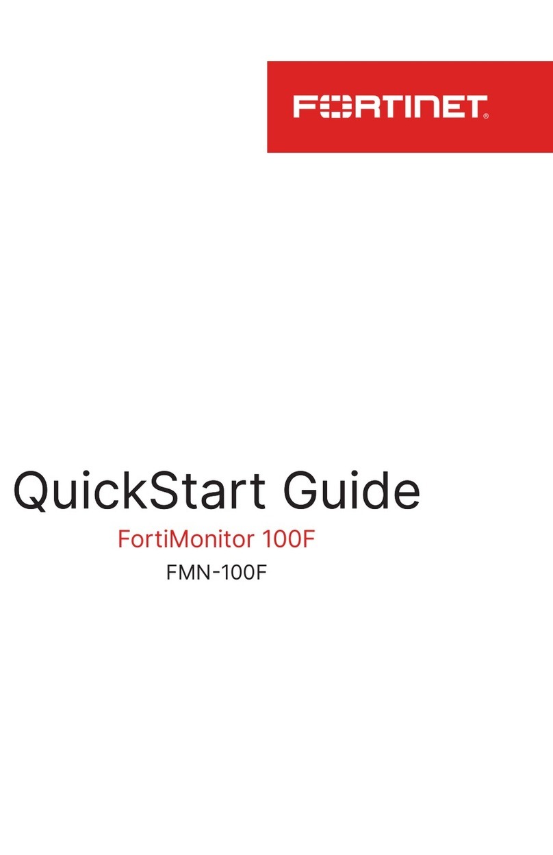 Fortinet FortiMonitor 100F quick start guide