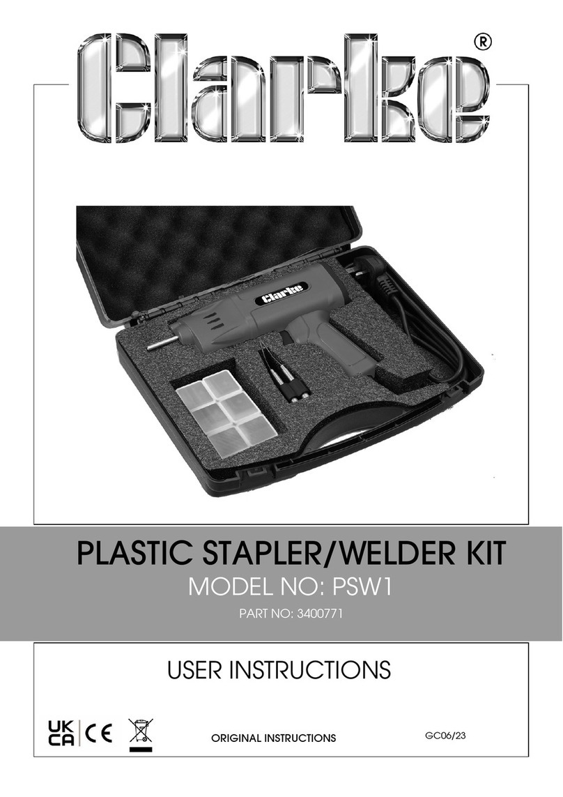 Clarke PSW1 User manual