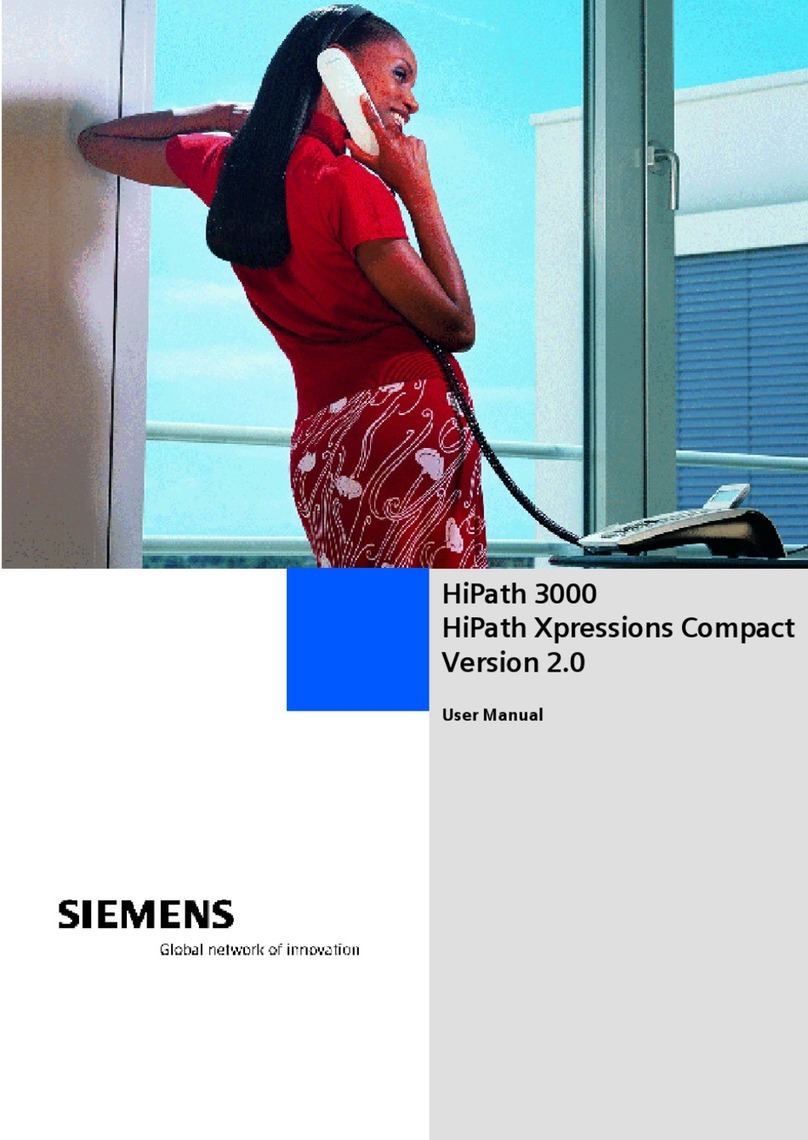 Siemens HiPath 3000 User manual