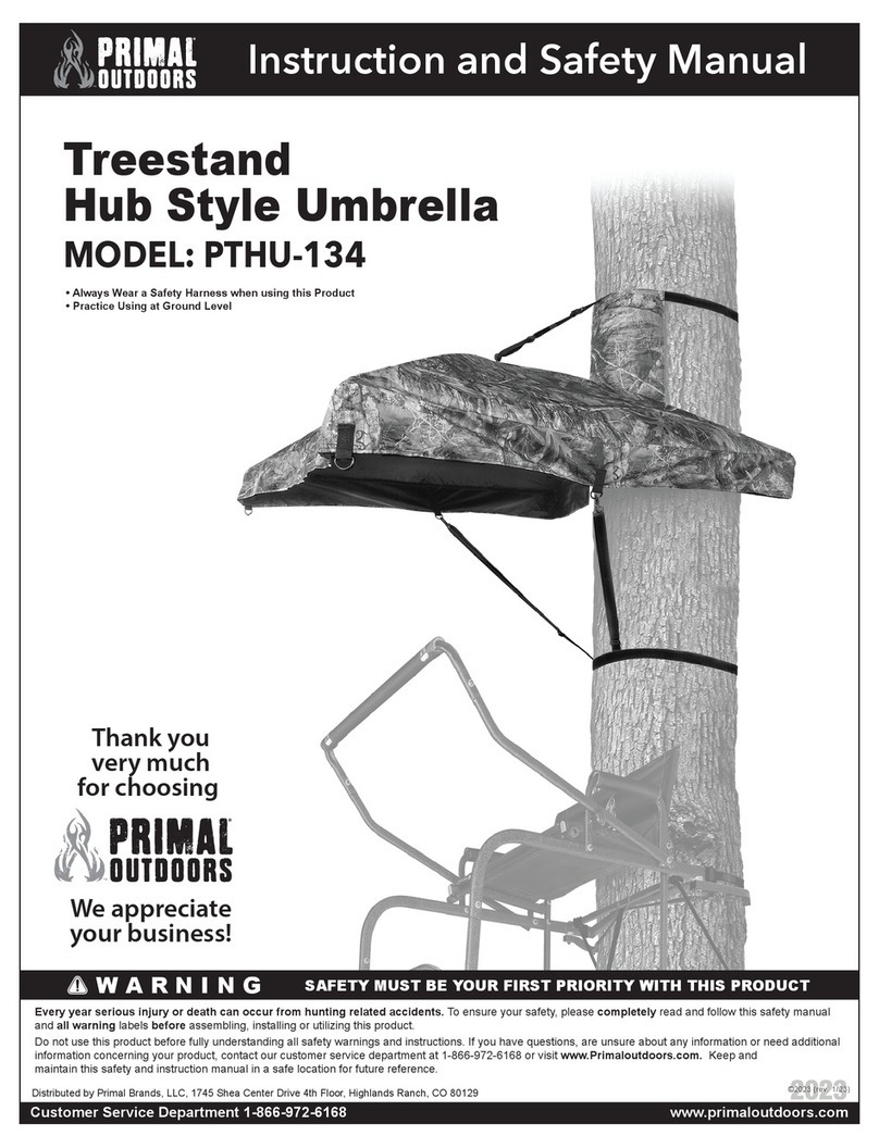 Primal Treestand Hub PTHU-134 Instruction and safety manual Primal Treestand Hub PTHU-134 Instruction and safety manual