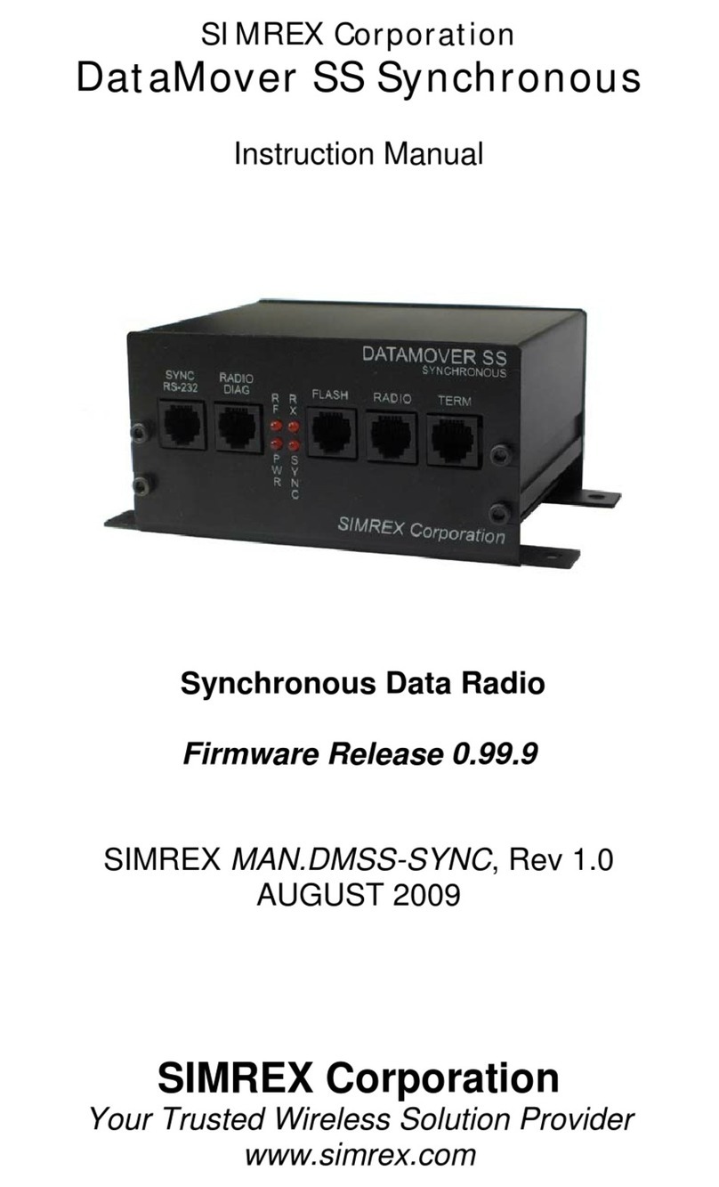 SIMREX DataMover SS Synchronous instruction manual