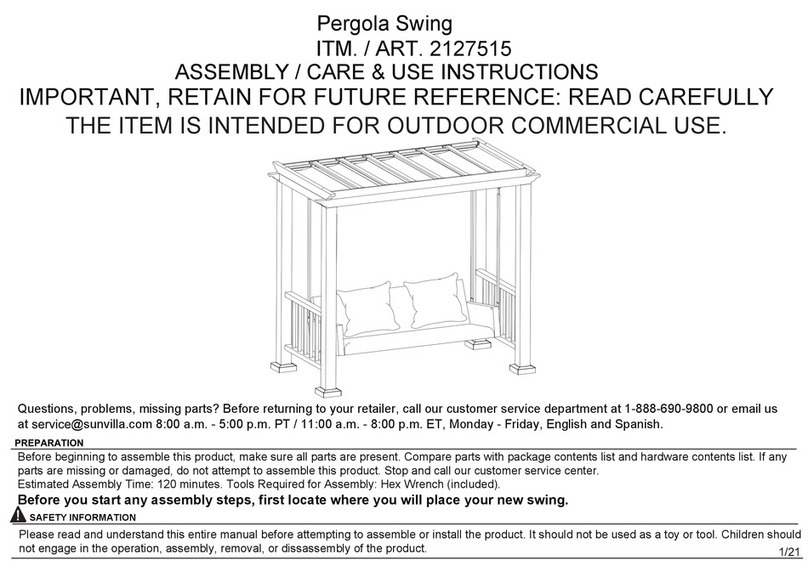 Costco 2127515 Assembly / care & use instructions
