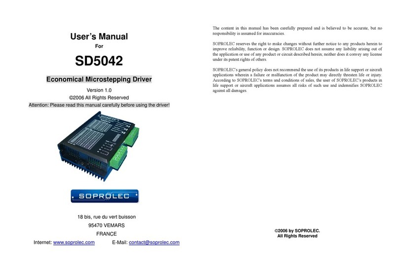 SOPROLEC SD5042 user manual