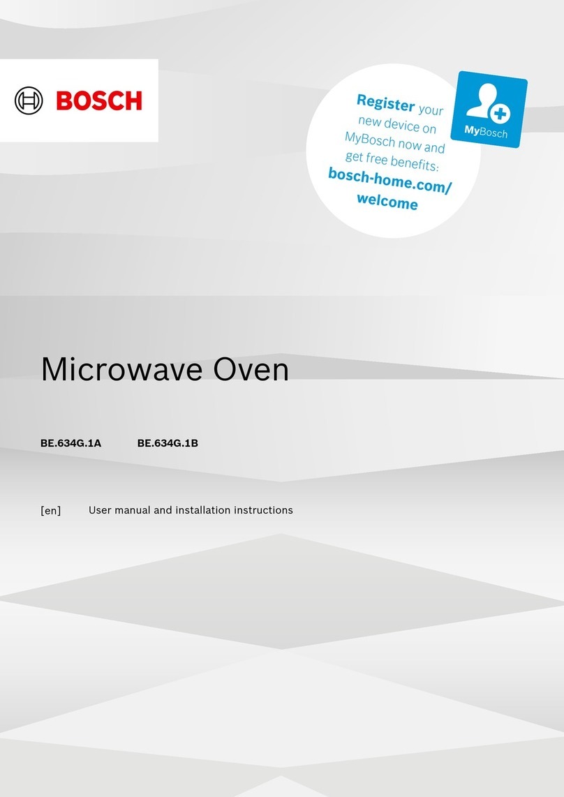 Bosch BE 634G 1A Series User manual and installation instructions