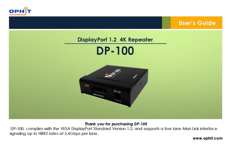Ophit DP-100 user guide
