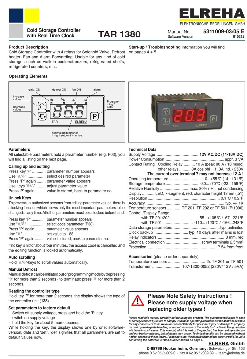 ELREHA TAR 1380 quick start guide