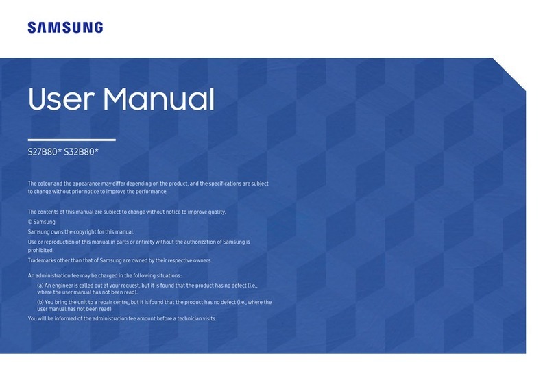 Samsung LS32B800PXUXXU User manual