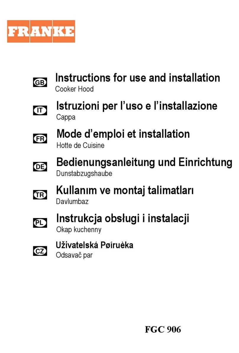 Franke FGC 906 Operation manual