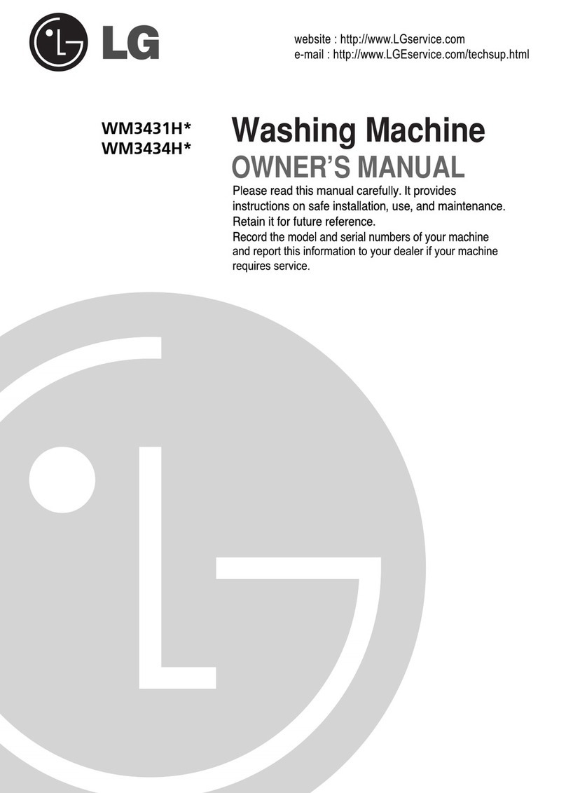 LG WM3434H Series User manual