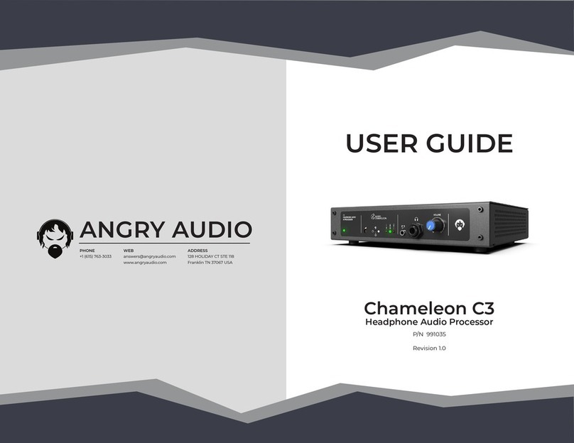 Angry Audio AUDIO CHAMELEON C3 User manual