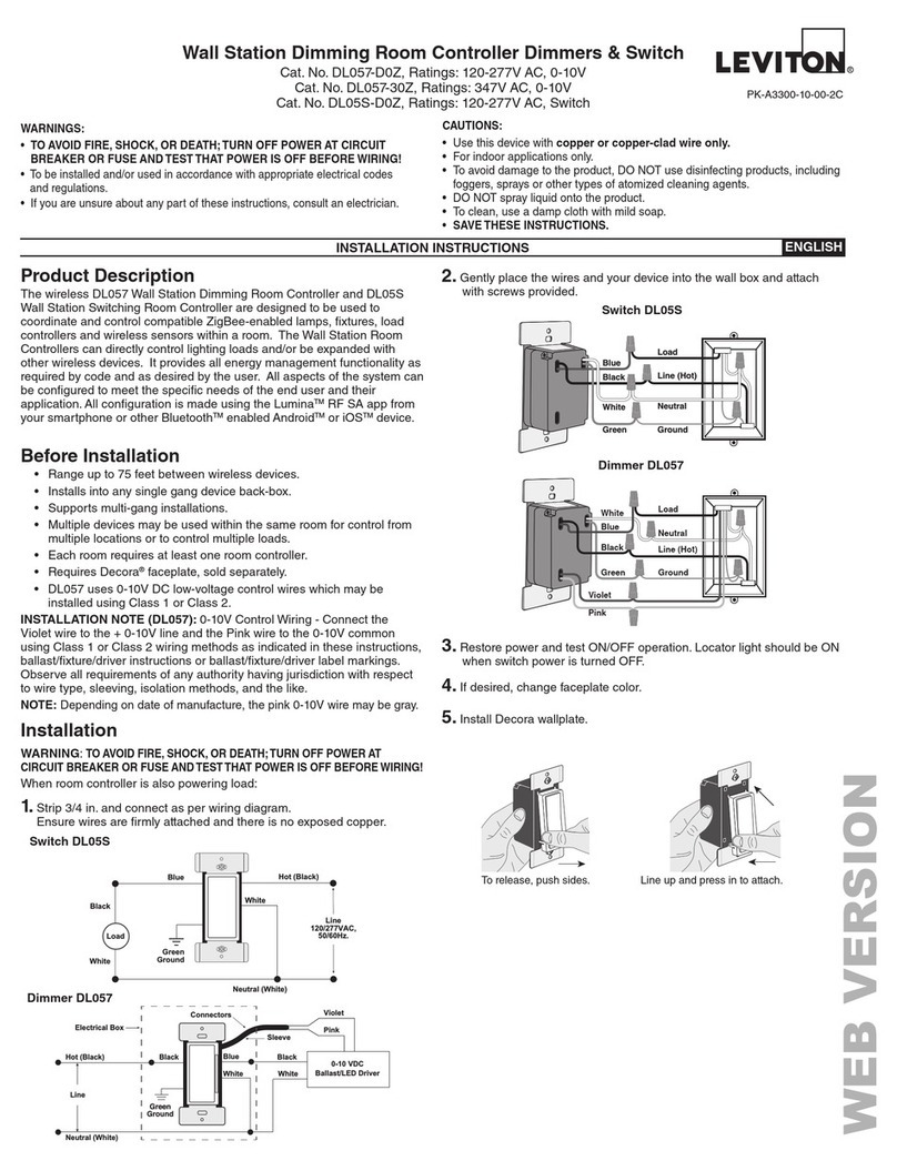 Leviton DL057-D0Z User manual