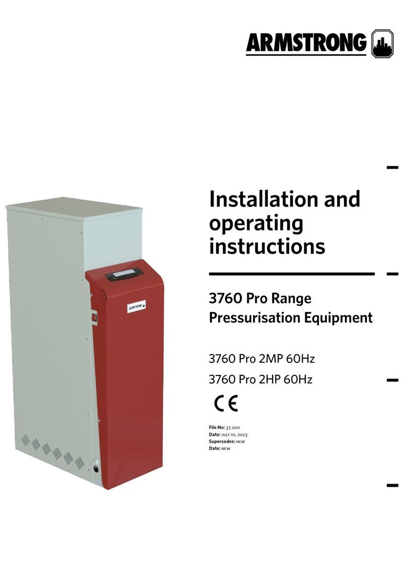 Armstrong 3760 Pro Series Installation and operating instructions
