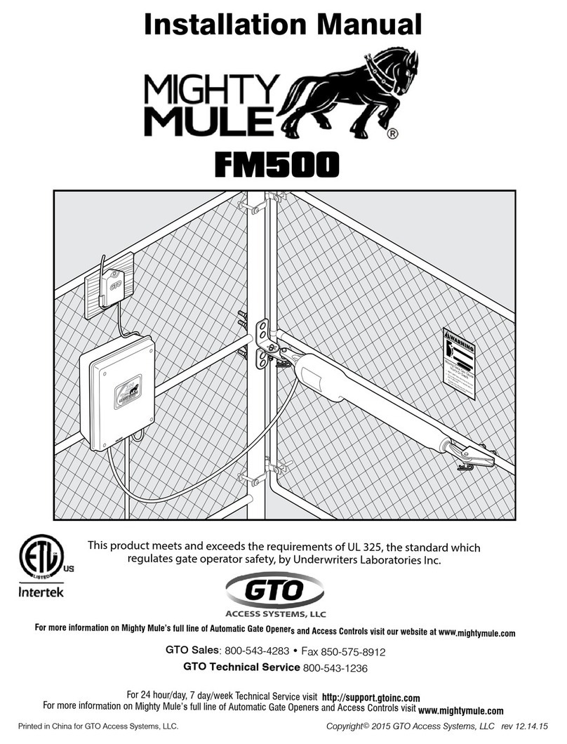 Mighty Mule FM500 User manual