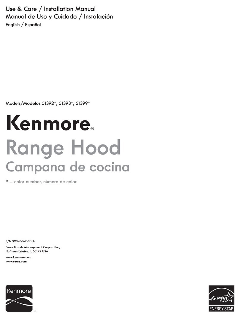 Sears Kenmore 51392 Series Use & care and installation manual