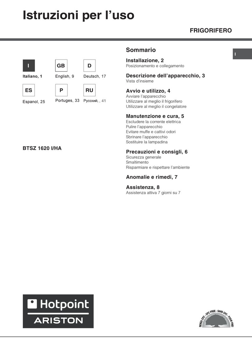 Hotpoint Ariston BTSZ 1620 I/HA User manual