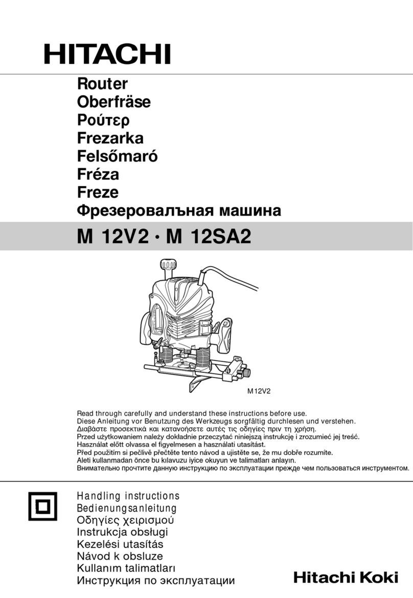 Hitachi Koki M 12V2 User manual