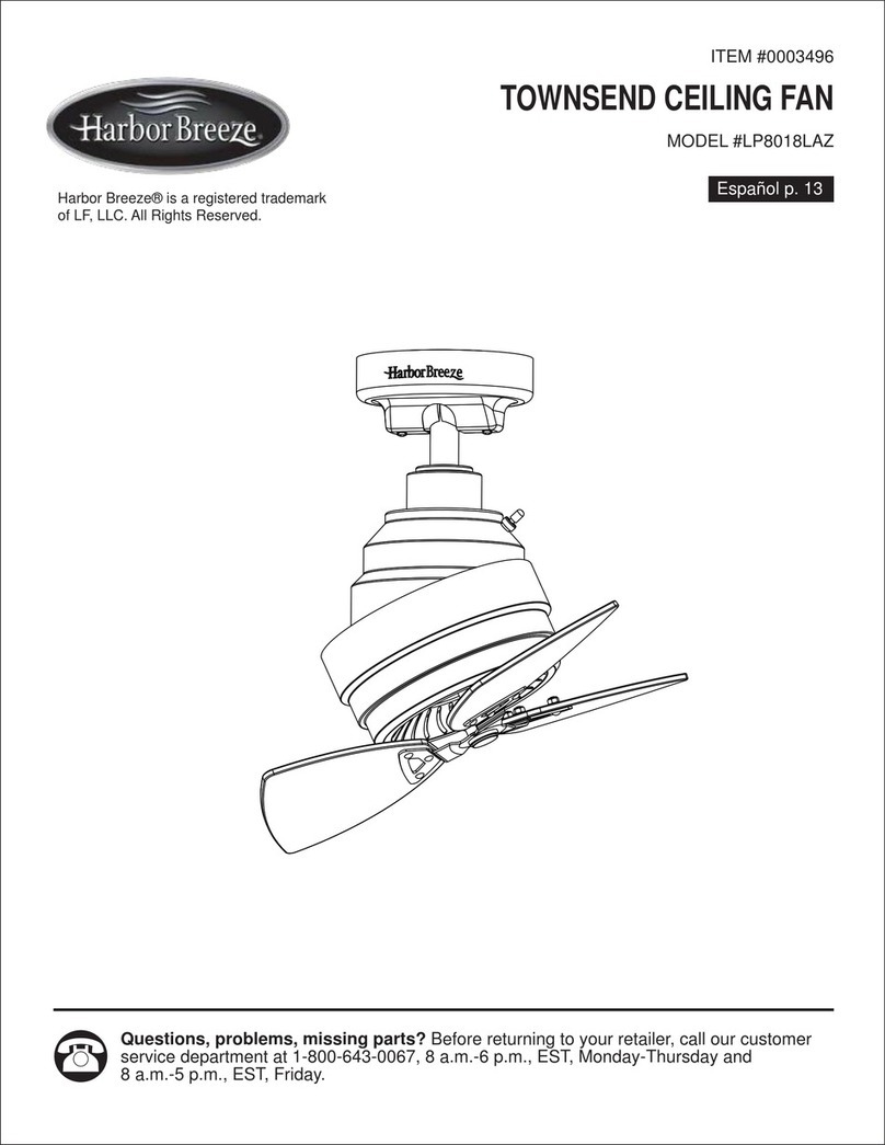 Harbor Breeze TOWNSEND LP8018LAZ User manual