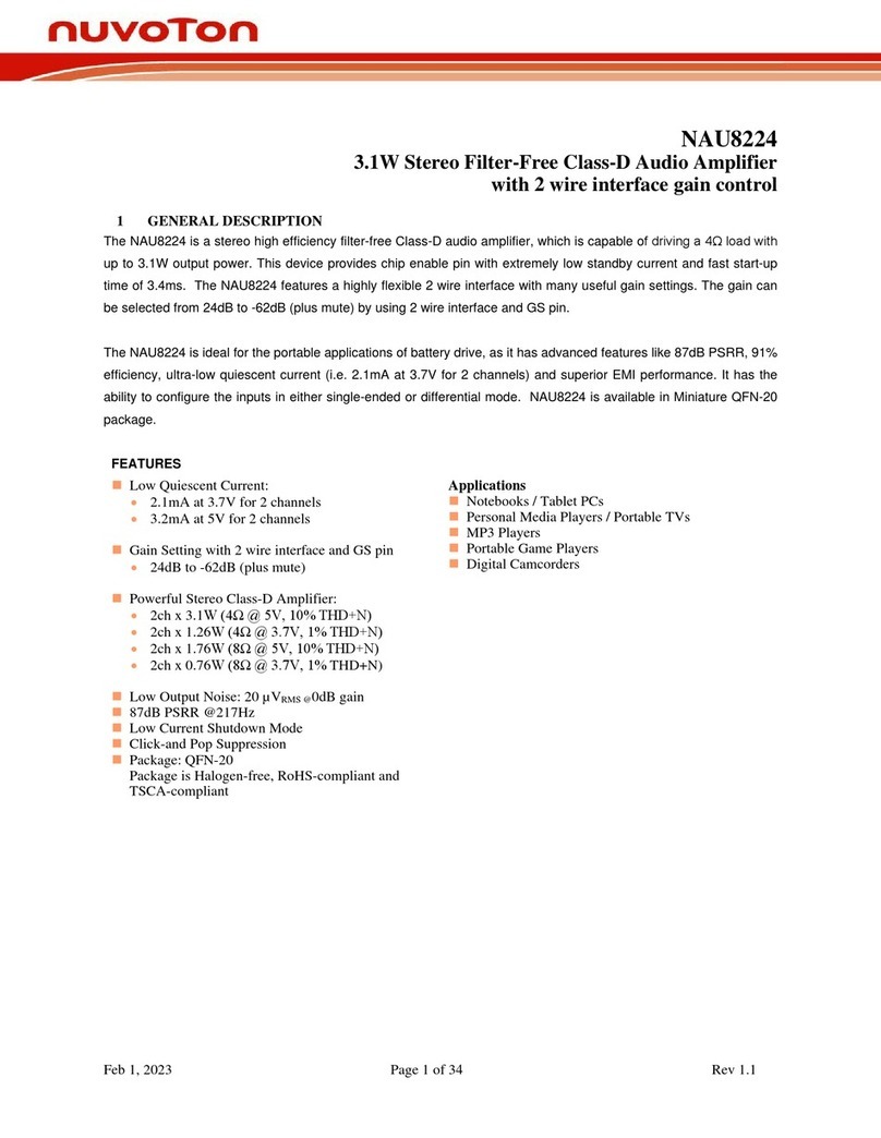 Nuvoton NAU8224 quick start guide