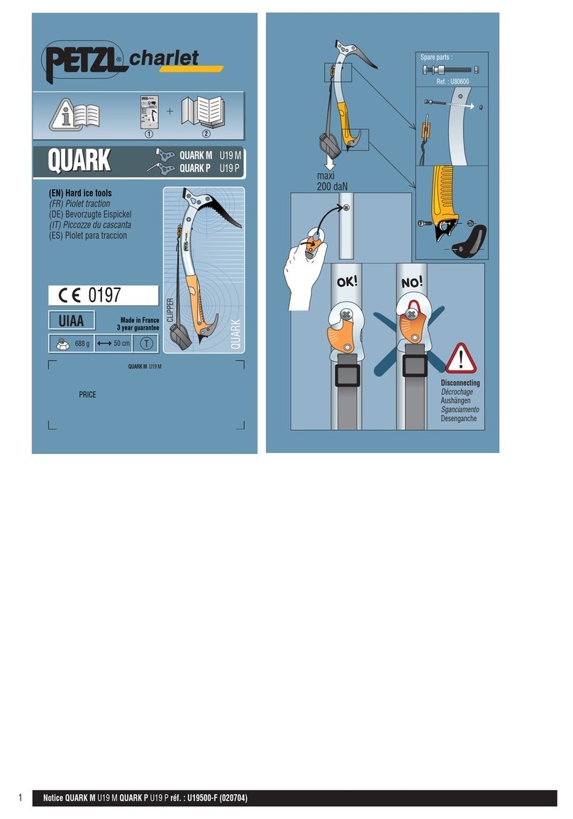 Petzl charlet QUARK M U19 M User manual