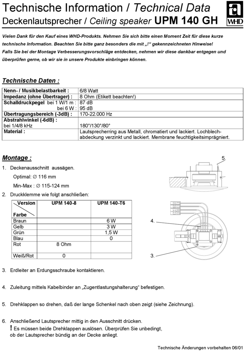 WHD UPM 140 GH Instruction manual