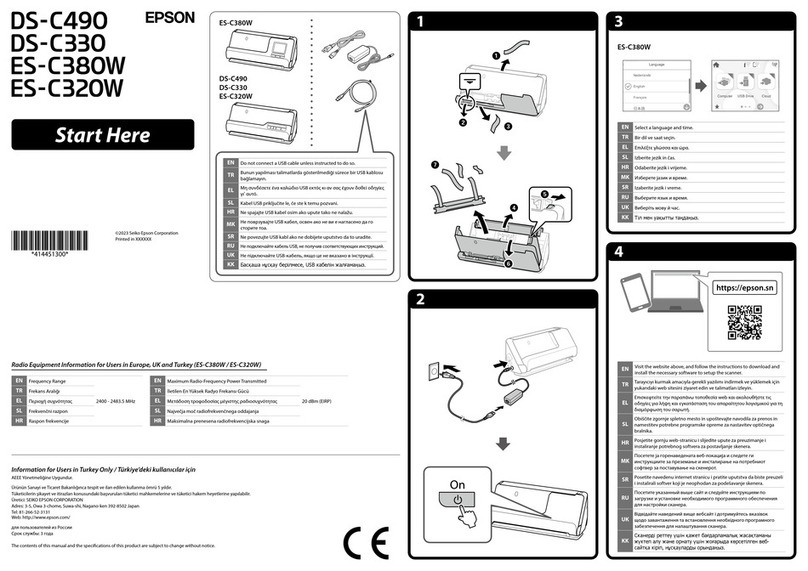 Epson DS-C490 User manual