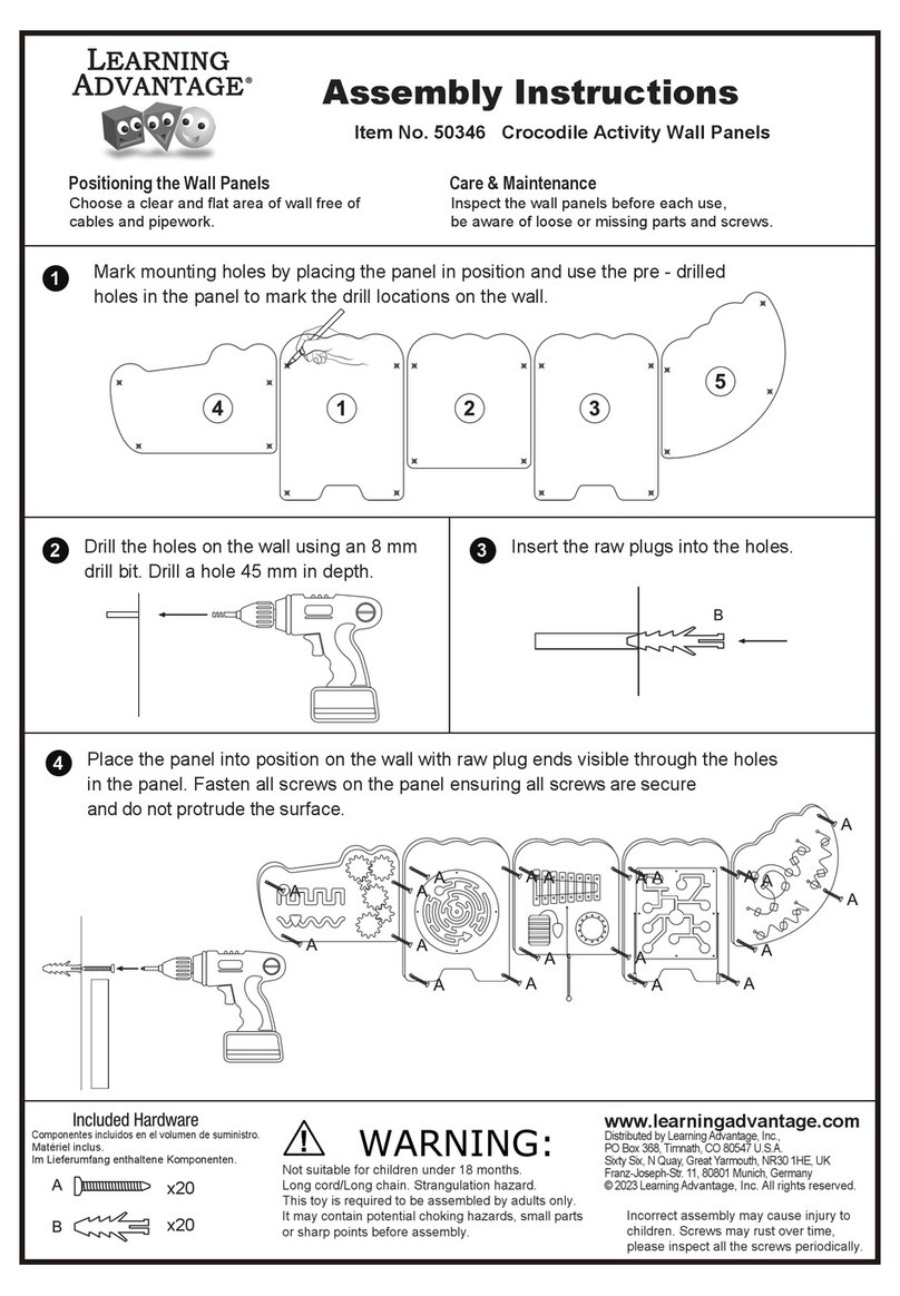 LEARNING ADVANTAGE 50346 Assembly instructions