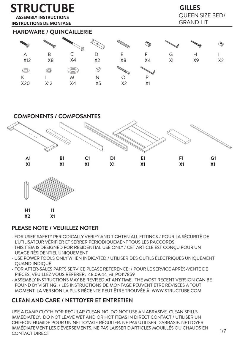 STRUCTUBE GILLES User manual