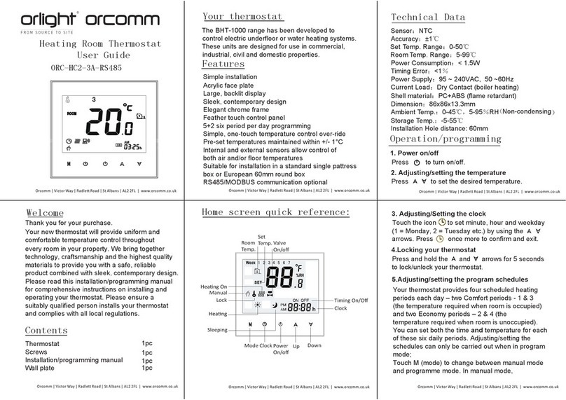 Orlight orcomm ORC-HC2-3A-RS485 user guide