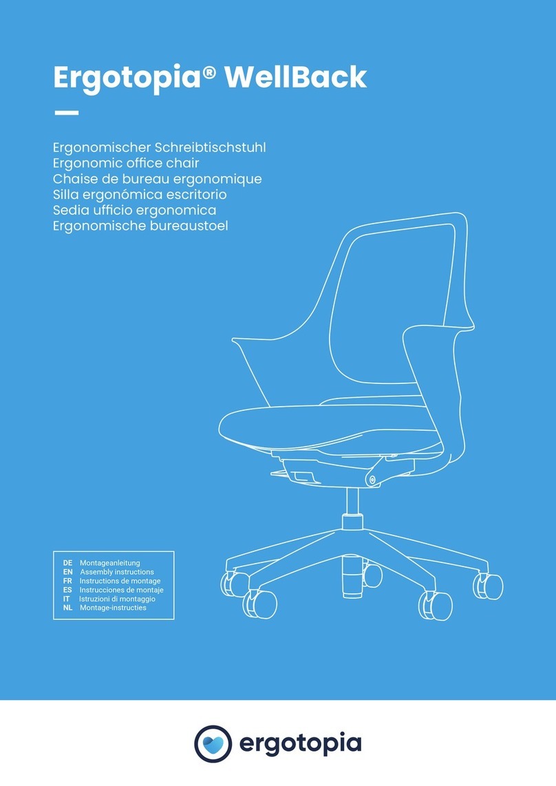 ergotopia WellBack User manual