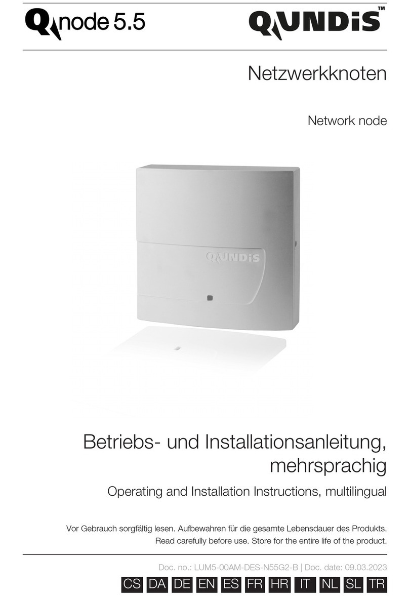 QUNDIS Qnode 5.5 Operating and installation instructions