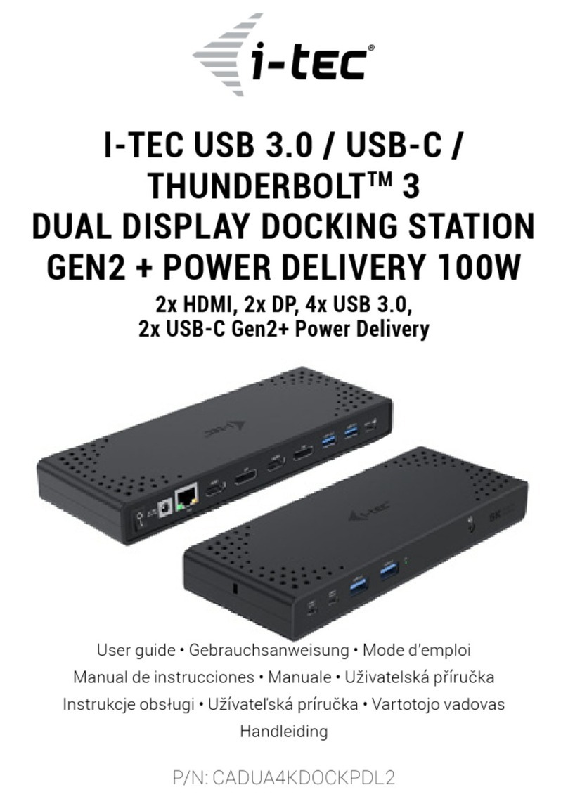 Itec CADUA4KDOCKPDL2 User manual