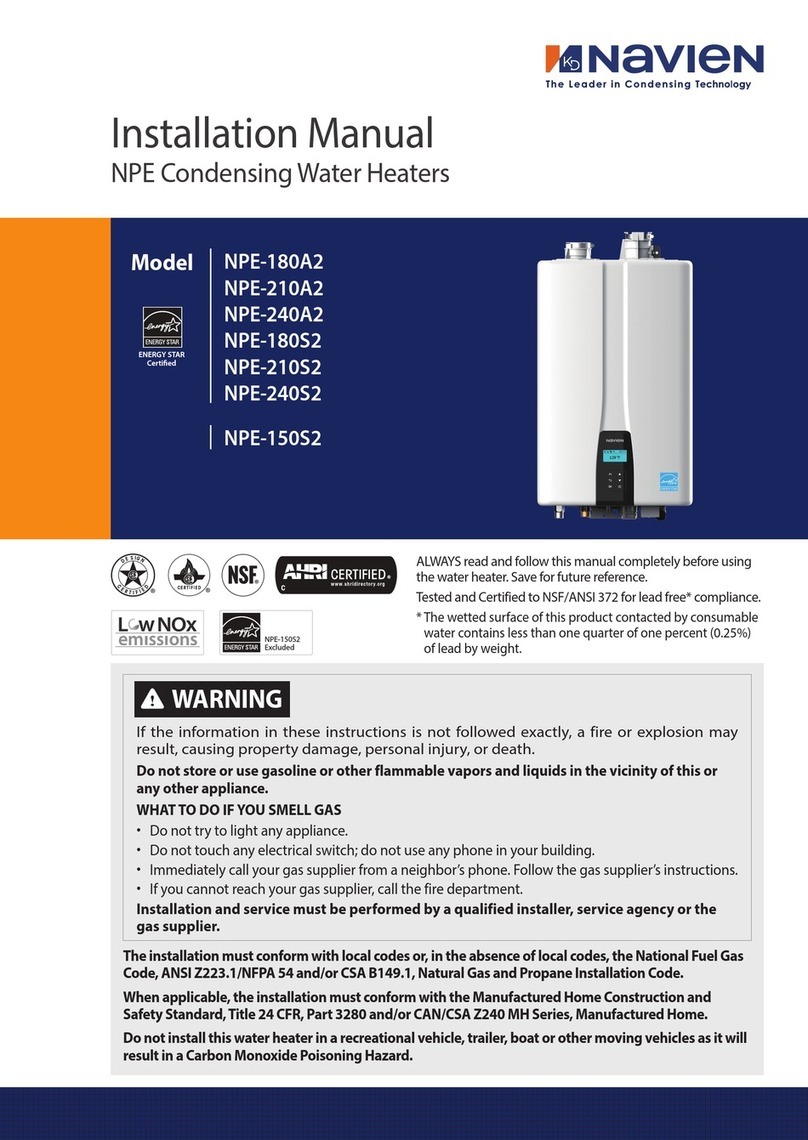Navien NPE-180A2 installation manual