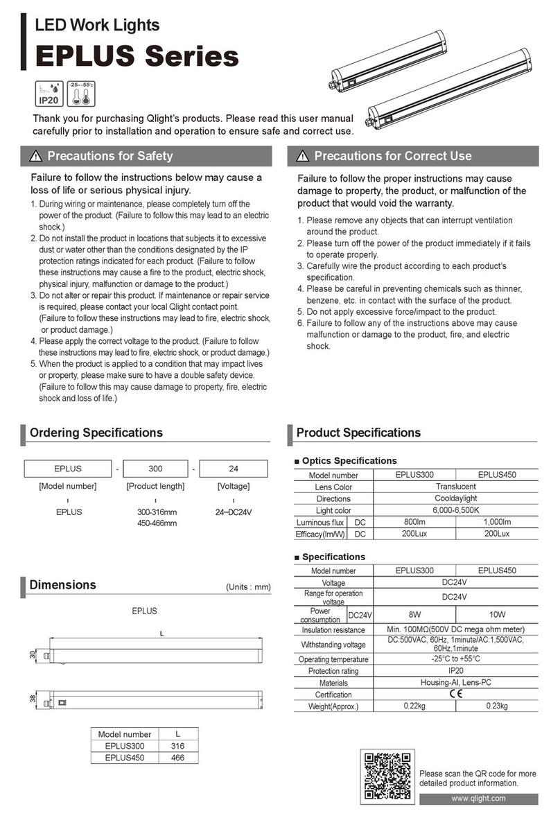 Qlight EPLUS Series quick start guide