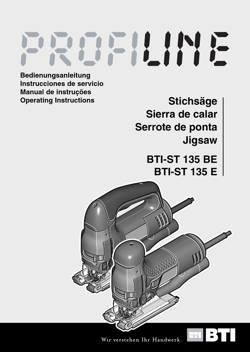 BTI Profiline BTI-ST 135 BE operating instructions