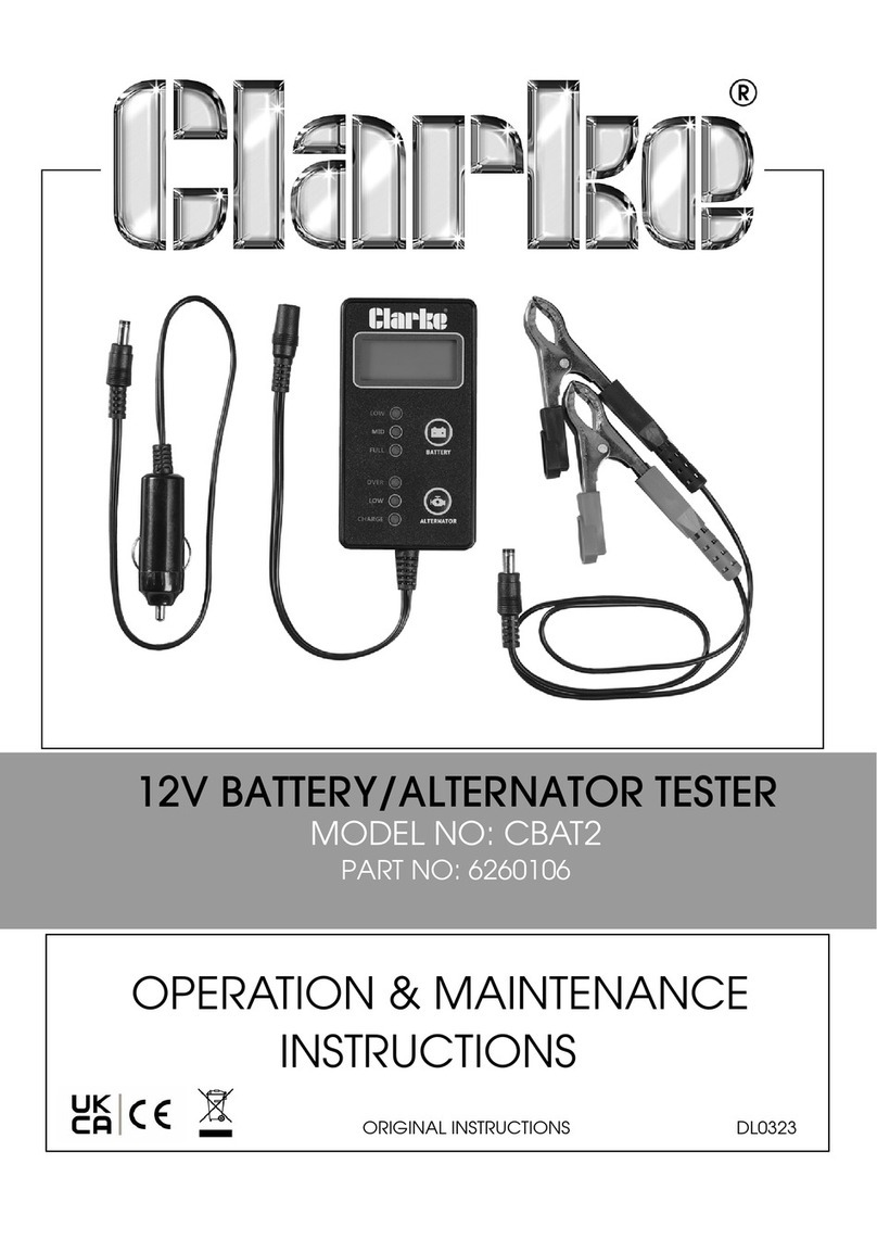 Clarke CBAT2 Operation & maintenance instructions
