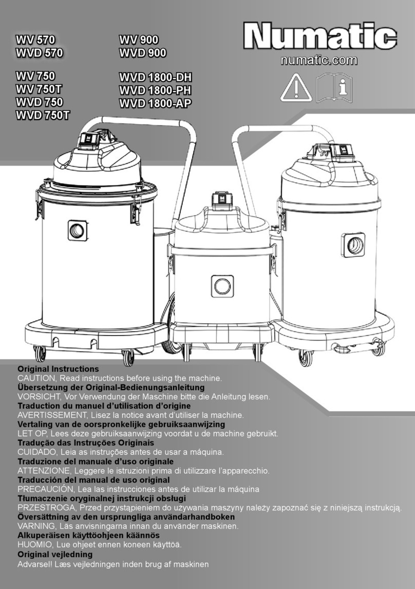 Numatic WV 570 Original instructions