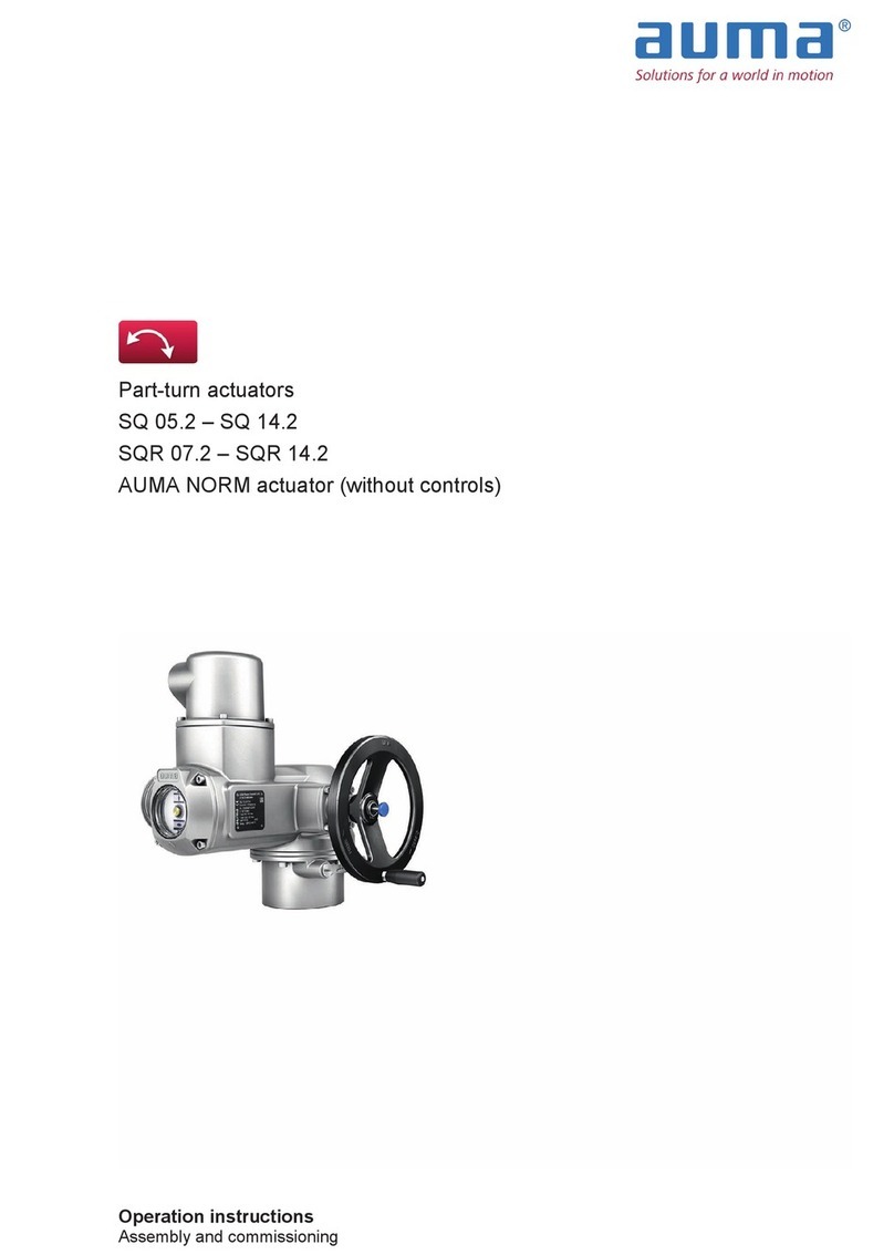 AUMA SQ 05.2 User manual
