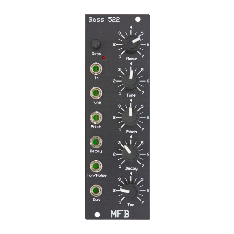 MFB Bass 522 User manual