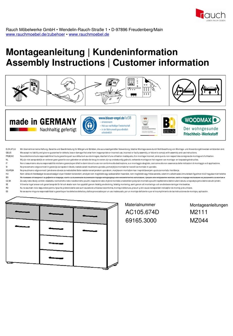 Rauch Boston-Extra M2111 Assembly instructions