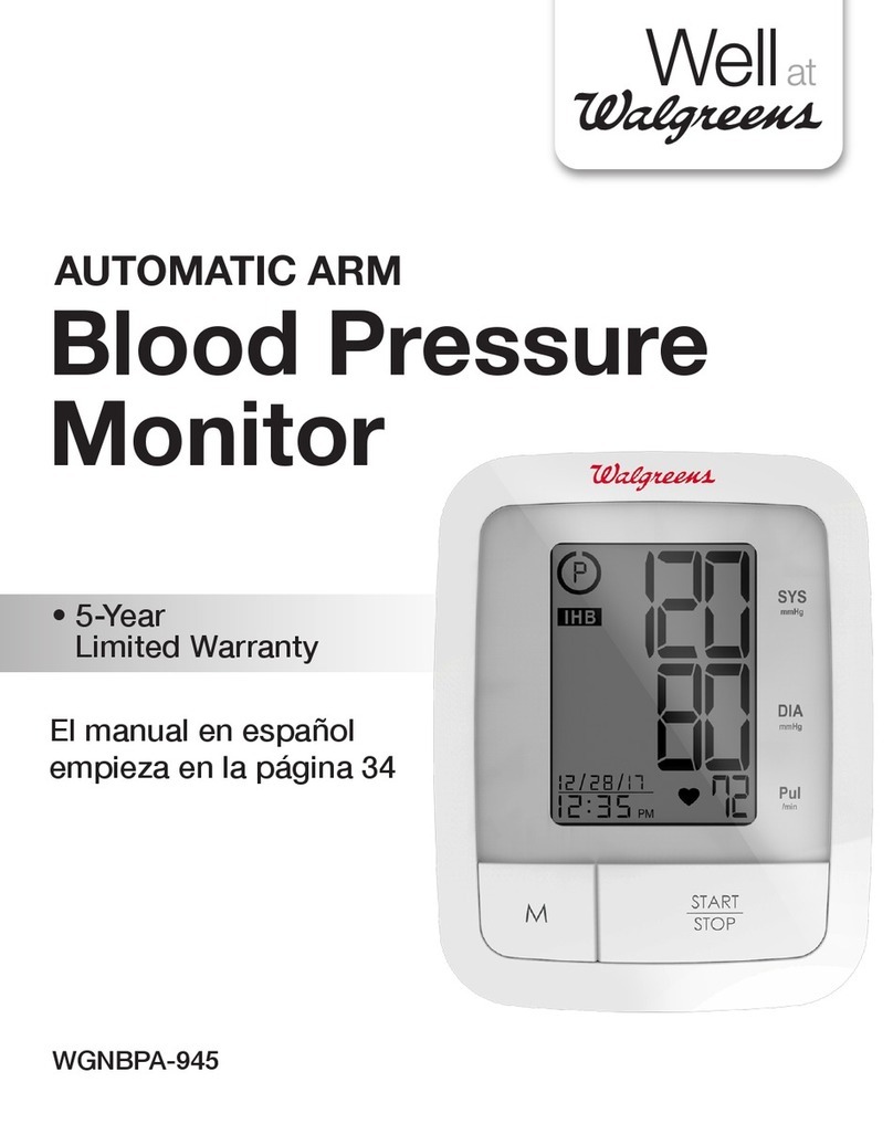 Walgreens Well WGNBPA-945 User manual