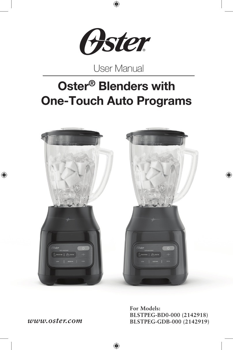 Oster BLSTPEG-BD0-000 User manual