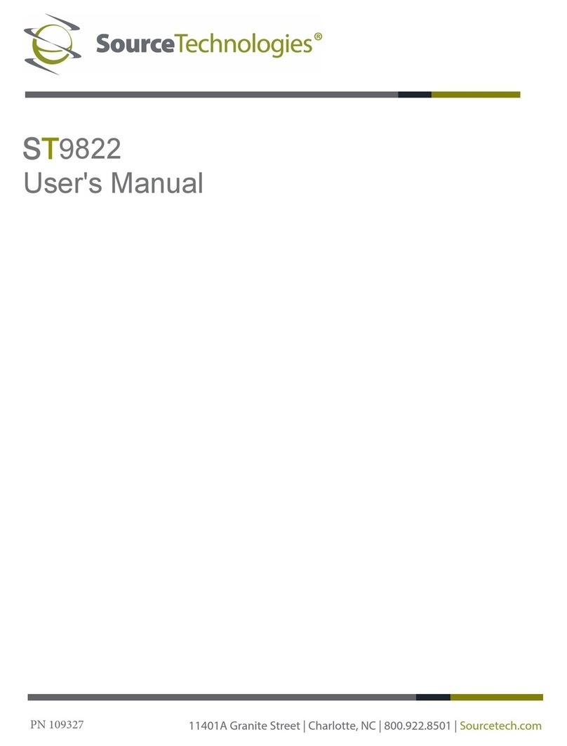 Source Technologies ST9822 User manual